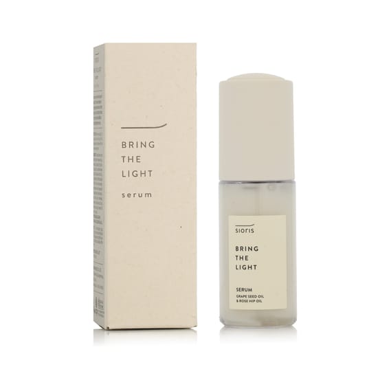 Sioris Bring The Light Serum – minimalistlik pakend, mis toetab naha puhtust ja sära Sioris Bring The Light Serum kerge, värskust peegeldava disainiga pudelis