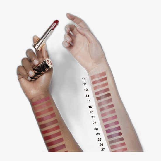 Оригинальная упаковка помады Sisley Le Phyto Rouge (22 Rose Paris) Крупный план помады Sisley Le Phyto Rouge (22 Rose Paris)