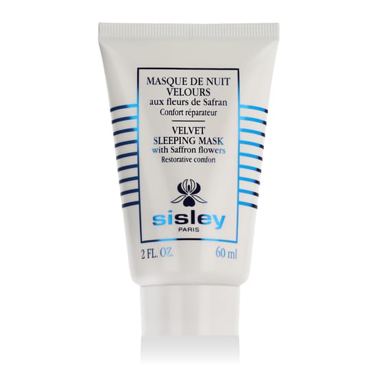 Close-up of Sisley Velvet Sleeping Mask bottle