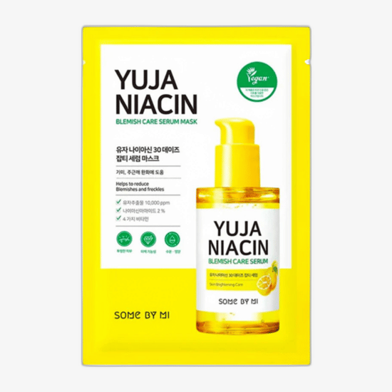 Some By Mi Yuja Niacin 30 Days Blemish Care Serum Mask Close-up Some By Mi Yuja Niacin 30 Days Blemish Care Serum Mask – Sheet Mask Detail