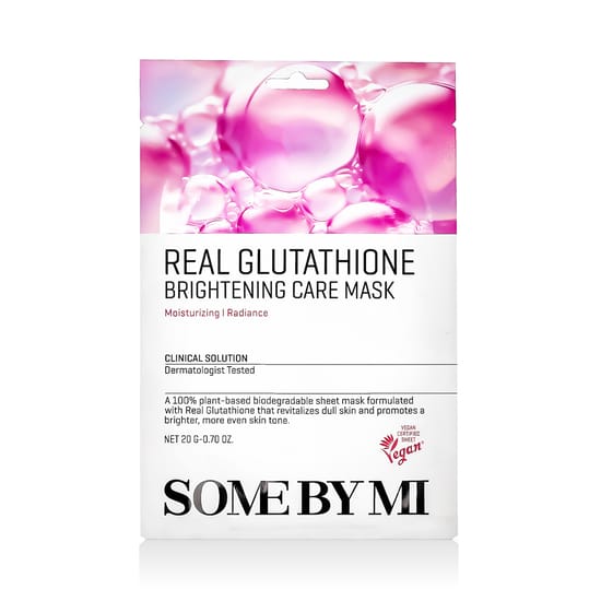 Some By Mi Real Glutathione Brightening Care Mask packaging close-up