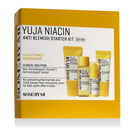 Some By Mi Yuja Niacin Anti Blemish Starter Kit detailne vaade Some By Mi Yuja Niacin Anti Blemish Starter Kit pakendi foto