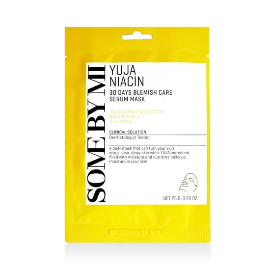 Some By Mi Yuja Niacin 30 Days Blemish Care Serum Mask Close-up Some By Mi Yuja Niacin 30 Days Blemish Care Serum Mask – Sheet Mask Detail