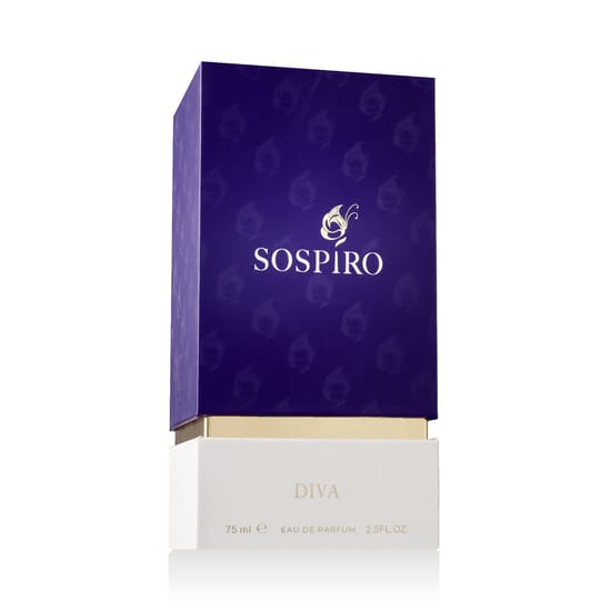 Close-up of Sospiro Diva EDP perfume bottle