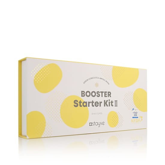 Stayve Booster Starter Kit II 12 x detailvaade Stayve Booster Starter Kit II 12 x pakendi ja sisu pildid