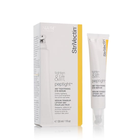 StriVectin tighten & lift 360° silma seerumi pudeli lähivõte