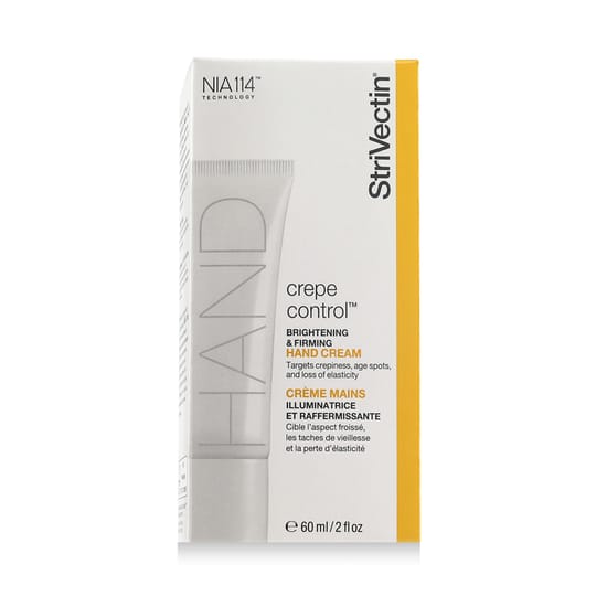 StriVectin Crepe Control™ kätekreemi lähivõte StriVectin Crepe Control™ valgendava ja pinguldava kätekreemi pakend