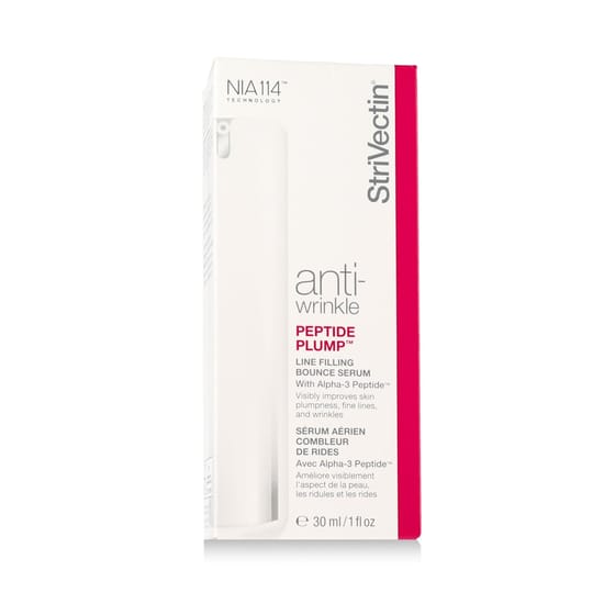 StriVectin Anti-Wrinkle Peptide Plump Line Fill.Bounce Serum – rafineeritud hooldus pudelis StriVectin Anti-Wrinkle Peptide Plump Line Fill.Bounce Serum näoseerumi pudel