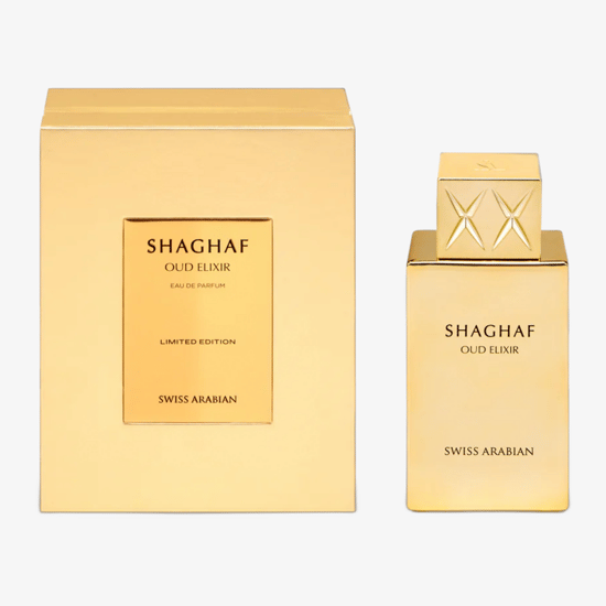 Elegantne pudel Swiss Arabian Shaghaf Oud Elixir EDP näidisspreiga