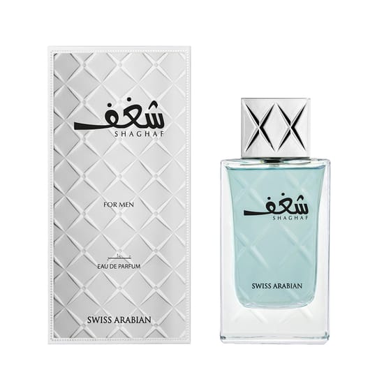 Swiss Arabian Shaghaf for Men EDP stiilne parfüümipudel minimalismi võtmes