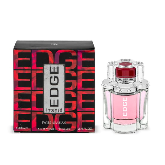 Swiss Arabian Edge Intense for Women EDP – bottle and minimalist packaging