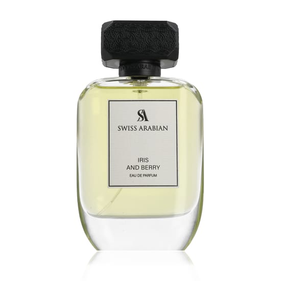 Swiss Arabian Iris and Berry EDP elegantse pudelidisainiga