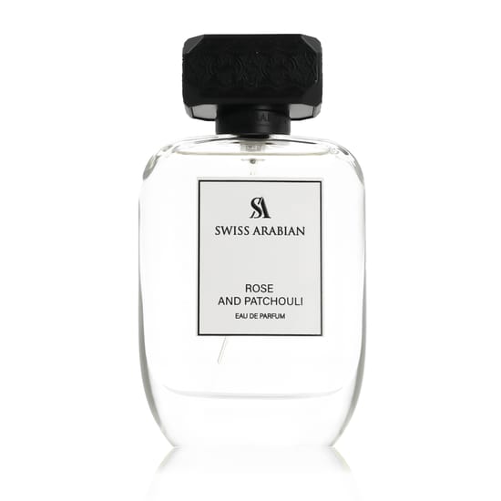 Swiss Arabian Rose and Patchouli EDP modernse disainiga elegantne parfüüm