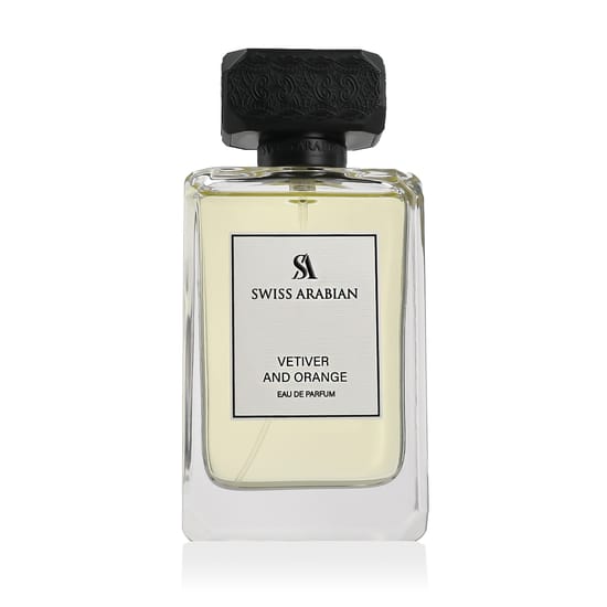Бутылка Swiss Arabian Vetiver and Orange EDP крупным планом