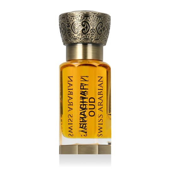 Swiss Arabian Shaghaf Oud perfumed oil pudel, peen idamaise nuansiga õli