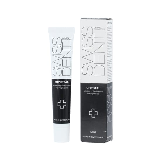 Swissdent Crystal Repair & Whitening Toothcream toru lähivõte