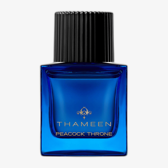 Изящная упаковка Thameen Peacock Throne EP Флакон Thameen Peacock Throne EP крупным планом