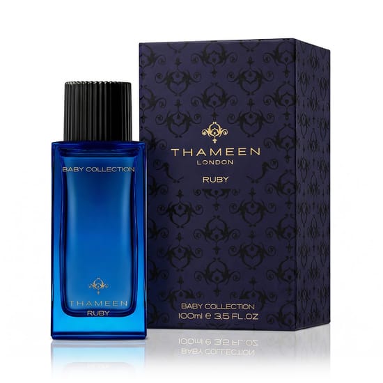 Original packaging of thameen baby collection emerald baby fragrance Thameen baby collection emerald baby fragrance bottle close-up