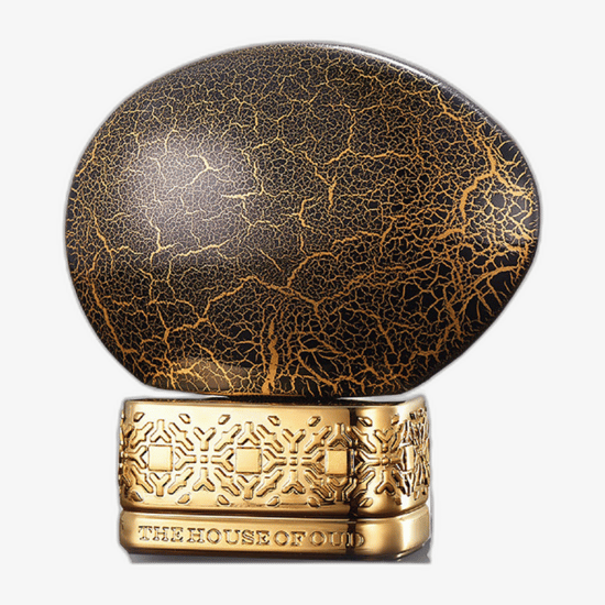 Original packaging of The House of Oud Blessing Silence EDP unisex perfume Detailed view of The House of Oud Blessing Silence EDP bottle highlighting its elegant design