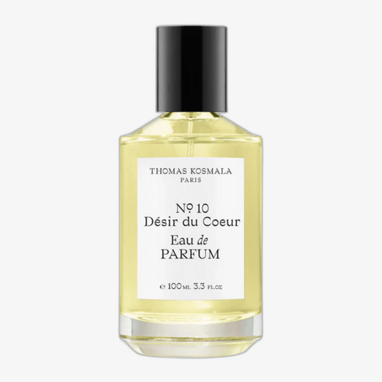 Elegant bottle of Thomas Kosmala No. 10 Désir du Coeur EDP