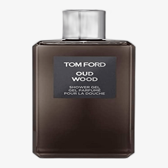 Elegant bottle of Tom Ford Oud Wood Perfumed Shower Gel
