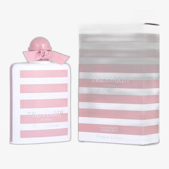 Trussardi Donna Pink Marina EDT pudeli lähivõte naistele