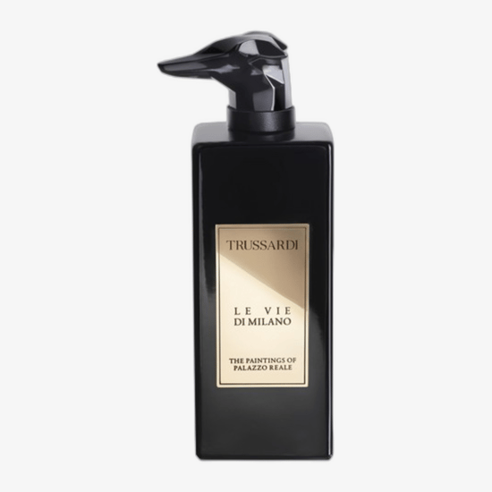 Флакон унисекс аромата Trussardi Le Vie Di Milano The Paintings of Palazzo Reale EDP Intense, элегантный и современный