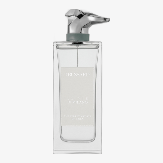 Elegant bottle of Trussardi Le Vie Di Milano The Street Artists of Isola EDP