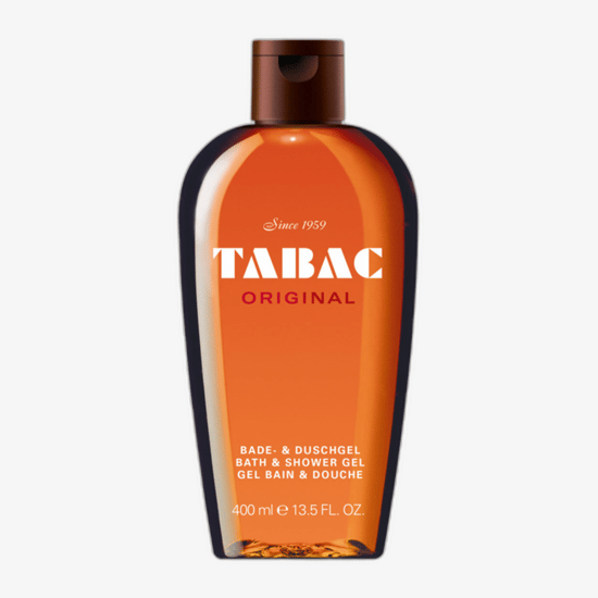 бутылка геля для душа Tabac Original в крупном плане