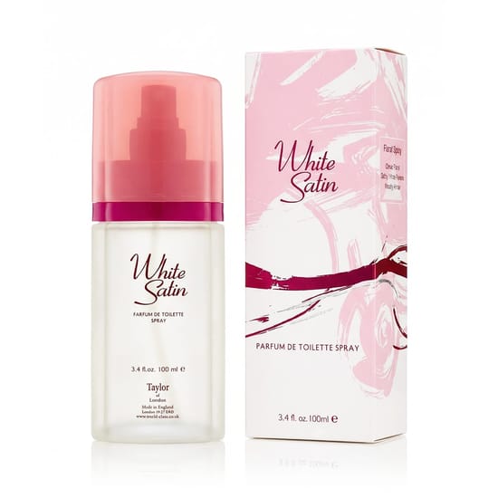 Бутылка taylor of london white satin edt вблизи