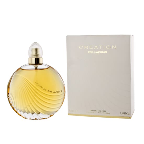 Упаковка оригинального Ted Lapidus Creation 2011 EDT Бутылка парфюма Ted Lapidus Creation 2011 EDT крупным планом