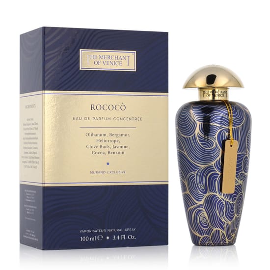 Elegant bottle of The Merchant of Venice Rococò EDP Concentrèe featuring refined design