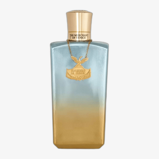 Original packaging of The Merchant of Venice La Fenice Pour Homme Elegant bottle of The Merchant of Venice La Fenice Pour Homme