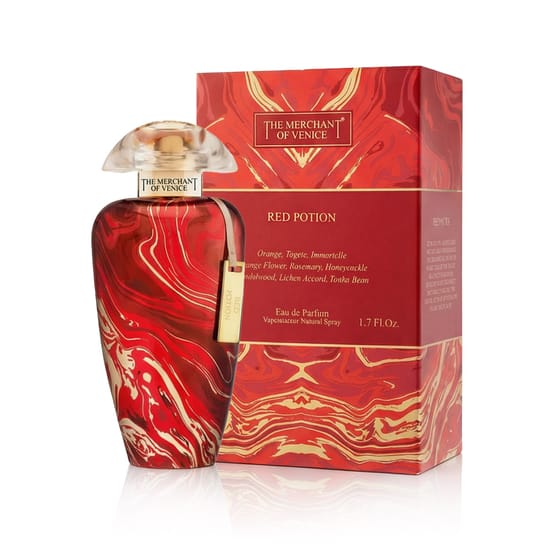 Элегантный флакон унисекс аромата The Merchant of Venice Red Potion EDP с изысканным оттенком