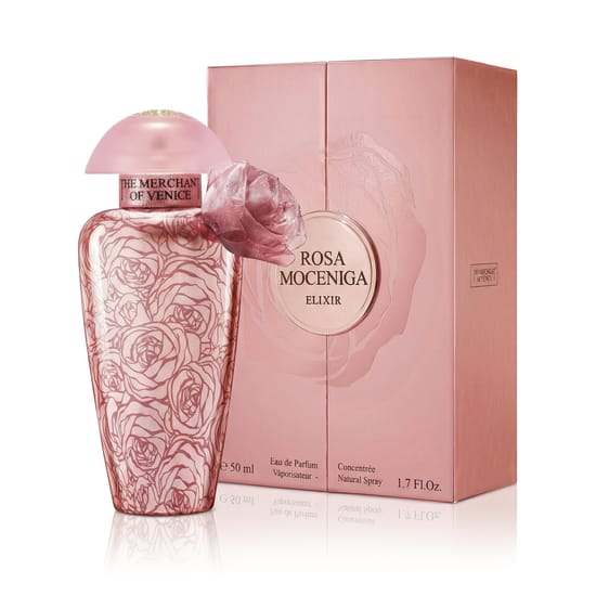 Chic bottle of The Merchant of Venice Rosa Moceniga Elixir EDP Concentrée