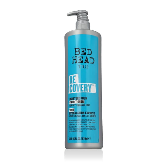 Оригинальная упаковка кондиционера Tigi Bed Head Recovery Moisture Rush бутылка кондиционера Tigi Bed Head Recovery Moisture Rush крупным планом