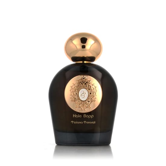 Close-up of Tiziana Terenzi Hale Bopp EP perfume bottle