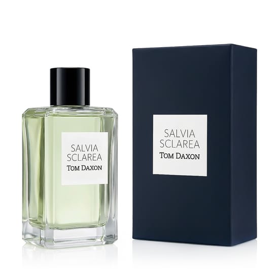 Tom Daxon Salvia Sclarea EDP – оригинальная упаковка с элегантными деталями Элегантный флакон унисекс аромата Tom Daxon Salvia Sclarea EDP с изысканным минималистичным дизайном