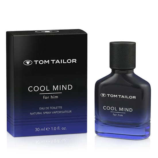 Tom Tailor Cool Mind For Him EDT minimalist bottle design Tom Tailor Cool Mind For Him EDT bottle in a fresh, modern style
