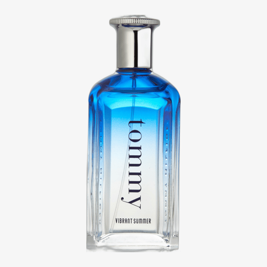 Bottle of Tommy Hilfiger Tommy Vibrant Summer EDT on a white background
