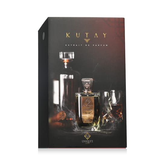 Originaalne Unique'e luxury Kutay EP parfüümi pakend Elegantne Unique'e luxury Kutay EP pudel lähedalt