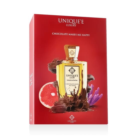 Elegant bottle of Unique'e Luxury Chocolate Makes Me Happy EP
