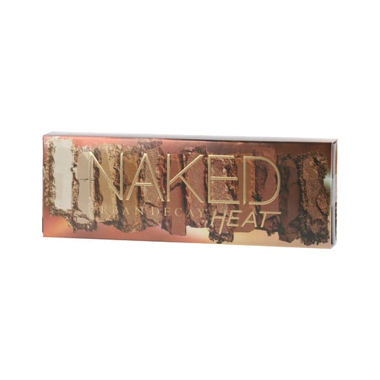 Urban Decay NAKED Heat eyeshadows in original packaging Urban Decay NAKED Heat palette with warm shades