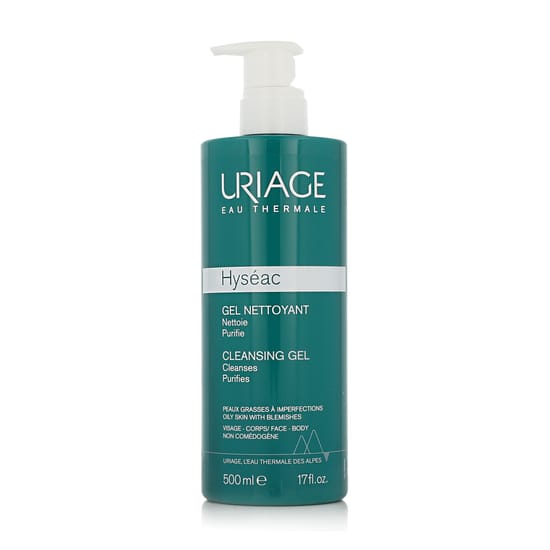 Puhastusgeel uriage hyséac 500 ml pakendis