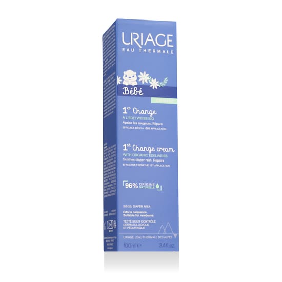 Uriage Bébé 1st Change Cream in 100 ml tube Uriage Bébé 1st Change Cream – gentle, soothing care for infants’ sensitive skin
