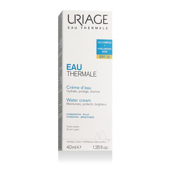 Uriage Eau Thermale Light Water Cream SPF 20 Moisturizing Cream in Packaging