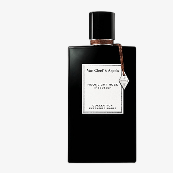Bottle of Van Cleef & Arpels Collection Extraordinaire Moonlight Rose Eau De Parfum – minimalist, refined design