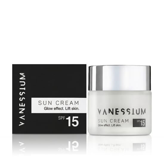 Vanessium Suncare Glow Effect Lift Skin Sun Cream SPF 15 pudel