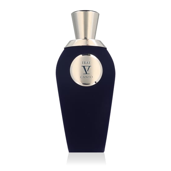 Close-up of V Canto Irae EP perfume bottle