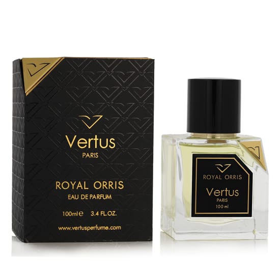 Elegant bottle of vertus royal orris eau de parfum